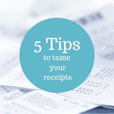 Tame your business receipts - Mom Entrepreneur Life